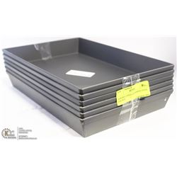 NEW RECTANGULAR BAKING PANS - LOT OF 6