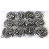 Image 1 : PACKAGE OF 12 NEW STAINLESS STEEL POT SCRUBBERS