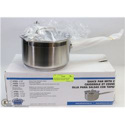 2QT HEAVY DUTY SAUCE PAN INDUCTION CAPABLE - NEW