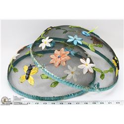 TWO VIVEZA WIRE MESH PICNIC/PATIO FOOD TENT COVERS