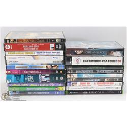 BOX OF APPROX. 30 DVDS INCL ALIENS SPECIAL EDITION,