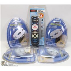 UNIVERSAL REMOTE AND PHONE CABLE LOT