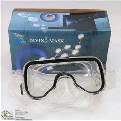 NEW OLD STOCK TEMPERED GLASS DIVING MASK