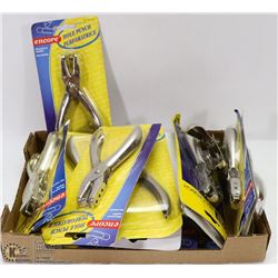 LOT OF 15 NEW HOLE PUNCHES
