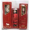Image 1 : 3 ARTISAN COLLECTION VINTAGE DOLLS.