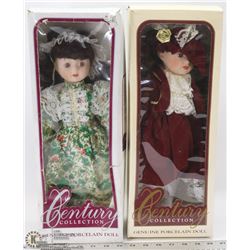 2 CENTURY COLLECTION VINTAGE DOLLS.