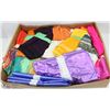 Image 1 : XL LOT OF MATERIAL INCLUDING SAREES, SCARVES, ETC