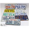 Image 1 : LOT OF 9 ASSORTED LICENSE PLATES INCL NORTH WEST