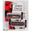 Image 1 : LOT OF 2 KINGSTON 256 GIG MEMORY USB STICKS