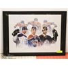 Image 1 : OILER FRAMED LITHOGRAPH - HOPKINS, HALL, EBERLE