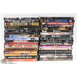 BOX OF DVD MOVIES.