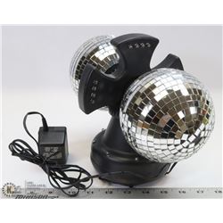 CREATIVE MOTION TWIN MIRROR DISCO LIGHT.