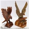 Image 1 : LOT OF 2 EAGLE WOOD CARVINGS.