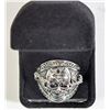 Image 1 : #3)STAINLESS STEEL SKULL SHAPE RING (SIZE 10).