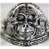 Image 2 : #3)STAINLESS STEEL SKULL SHAPE RING (SIZE 10).