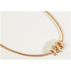 #8)STERLING SILVER CUBIC ZIRCONIA PENDANT