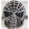 Image 1 : #10)STERLING SILVER MEN'S SKULL SHAPE RING