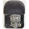 Image 2 : #10)STERLING SILVER MEN'S SKULL SHAPE RING
