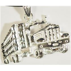 #14)STERLING SILVER TRUCK PENDANT ON