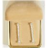 Image 1 : #19)STERLING SILVER CUBIC ZIRCONIA EARRINGS