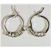 Image 2 : #21)STERLING SILVER PERIDOT EARRINGS