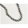 Image 1 : #22)FRESH WATER PEARLS BLACK PEACOCK