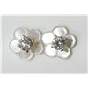 Image 1 : #24)14K GOLD CUBIC ZIRCONIA EARRINGS