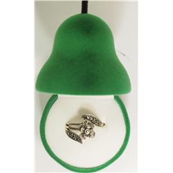 #31)STERLING SILVER MARCASITE RINGS