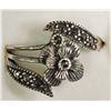 Image 2 : #31)STERLING SILVER MARCASITE RINGS
