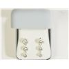 Image 1 : #34)STERLING SILVER CUBIC ZIRCONIA STUD