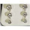 Image 2 : #34)STERLING SILVER CUBIC ZIRCONIA STUD