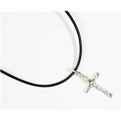 #39)STERLING SILVER CROSS PENDANT