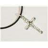 Image 2 : #39)STERLING SILVER CROSS PENDANT