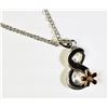 Image 2 : #45)STERLING SILVER PENDANT WITH SILVER