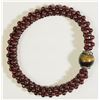 Image 1 : #46)GARNET, TIGER EYE, LAPIS BRACELET