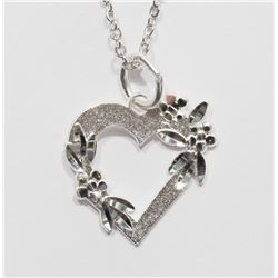 #48)STERLING SILVER NECKLACE WITH PENDANT