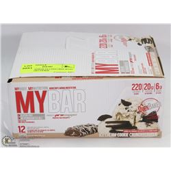 BOX OF MYBAR GLUTEN FREE BARS ICE CREAM COOKIE