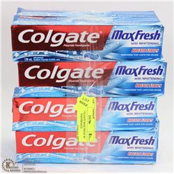 LOT OF 8 COLGATE MAX FRESH W/ WHITENING TOOTHPASTE