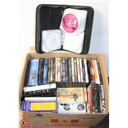 LARGE LOT OF ASSORTED DVD'S AND CD'S