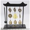 Image 1 : DARK WOOD WIND CHIME WITH GOOD LUCK SYMBOLS