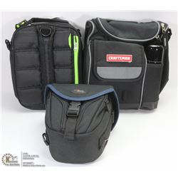 3 NEW TOOL BAGS AND POUCHES INCL CRAFTSMAN