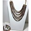 Image 1 : 15)  MULTI STRAND SILVER, GOLD & COPPER
