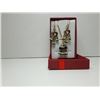 Image 1 : 21 - GOLD TONE ENAMEL & CRYSTAL