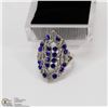 Image 1 : WOMAN INLAID MULTICOLOR STONE CRYSTAL RING