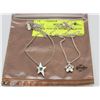 Image 1 : SET OF 2 PEWTER NECKLACES WITH CLEAR &