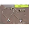 Image 1 : SET OF 2 PEWTER NECKLACES WITH BLUE & PURPLE
