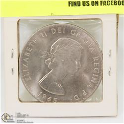 1965 WINSTON CHURCHILL COMMEMORATIVE TOKEN
