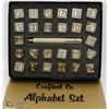 Image 1 : 1/2" LEATHER STAMPING LETTER SET