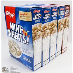 5 BOXES ASSORTED MINI WHEATS