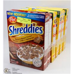LOT OF 6 BOXES ASSORTED SHREDDIES